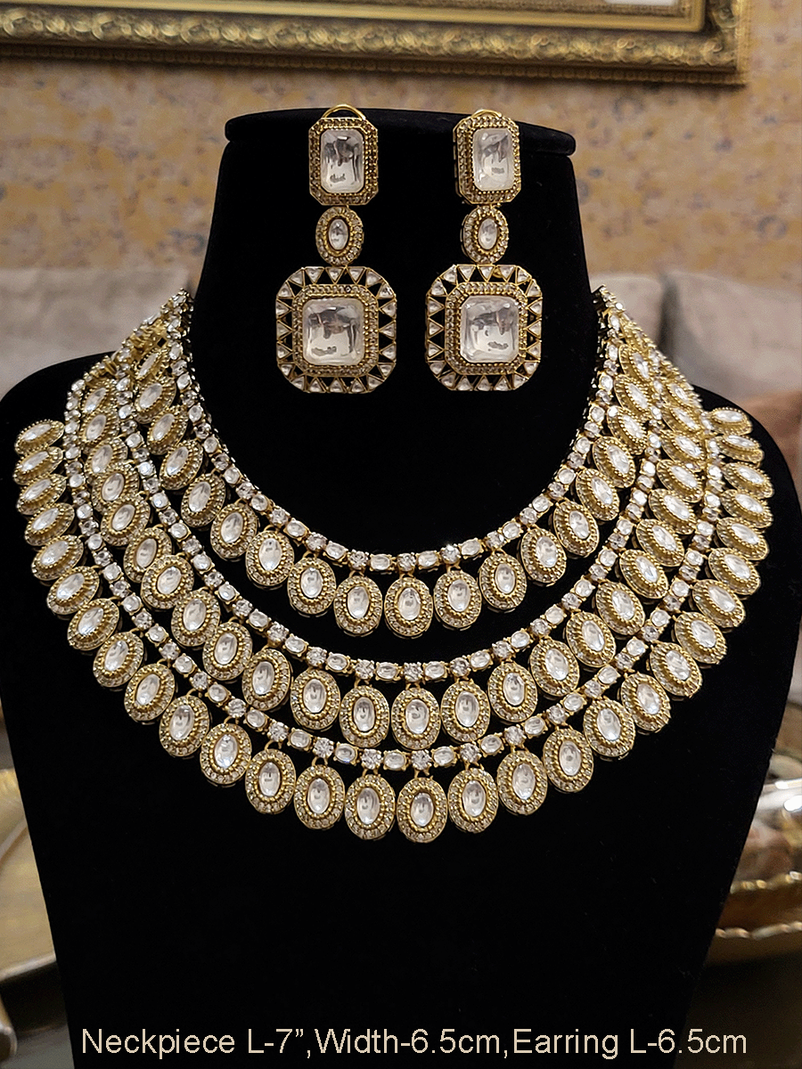 Buy Double Layered Classic Kundan Necklace