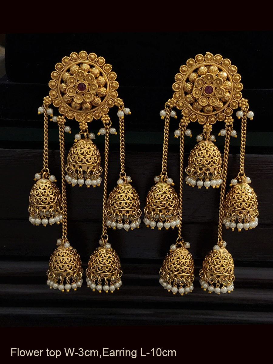 Trendy Long and Heavy Earrings! | Indian jewellery design earrings, Bridal  jewellery design, Indian jewellery design